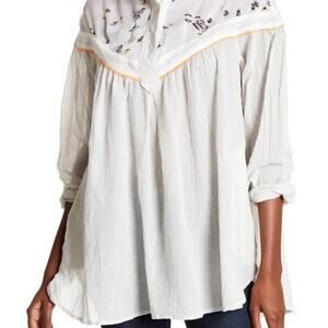 Free People Hearts & Colors Long Sleeve Shirt